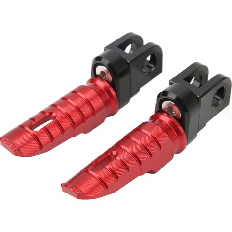 Paar kurze, CNC-gefräste T6063-Aluminium-Motorradfußrasten in Rot, kompatible Ersatzteile für CFMOTO 450SR 2022-2023 (1/5)