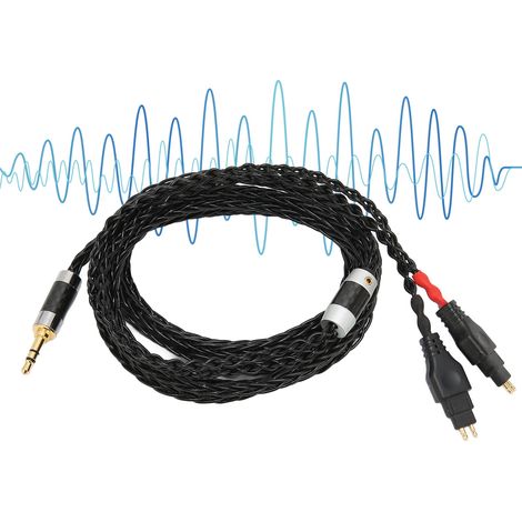 Câble de remplacement 3.5mm pour casques Sennheiser HD580 HD600 HD650 HD25 HD545 HD565 HD535 HD660S, longueur 2m/6.6ft