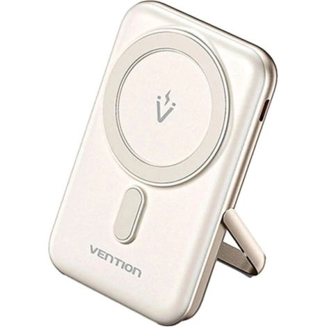 Batterie externe magnétique sans fil Vention 20W PD 10000 mAh blanche
