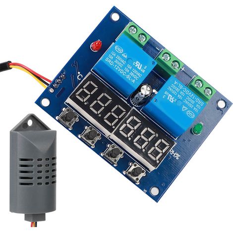 Module de contrôle automatique de température et d'humidité constantes à double sortie XH-M452 DC 12 V, carte de commande (1/5)