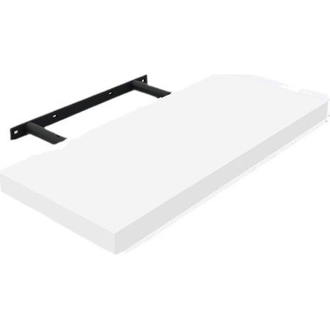 Ahlsen Étagère Murale Lot de 1 étagères tablettes Style Moderne en Bois,42x15x3cm Blanc (1/5)