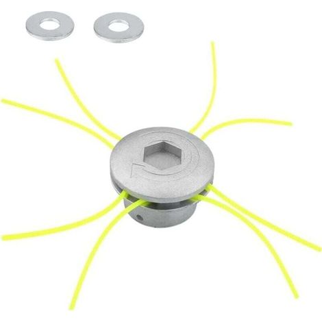String Trimmer Head Double Line Spool Head Nylon Line for Gasoline Brush Cutter Lawn Mower MUMU