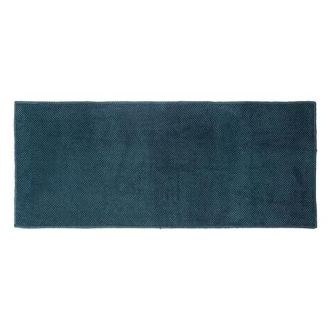 Tapis 50 x 120 cm en microfibre de polyester, bleu