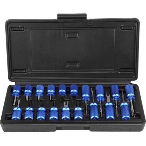 Kit d'outils de retrait de connecteur de déverrouillage de bornier électrique universel de voiture 19 pièces (1/5)