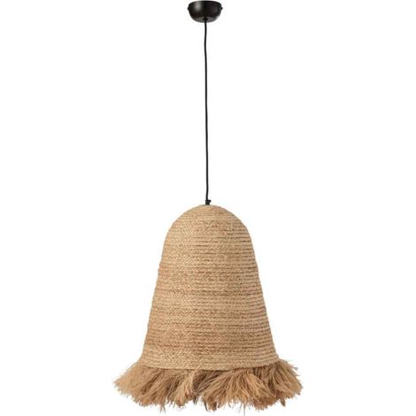 Lampe Suspension Design "Ozie" 50cm Naturel (1/3)