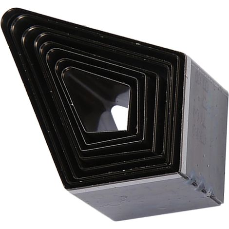 8 Pièces Découpeur De Cuir, Moule De Découpe De Modèle en Forme De Diamant Outil De Poinçonnage Creux en Acier à Haute Teneur en Carbone pour DIY Artisanat Coupe Cuir (1/5)