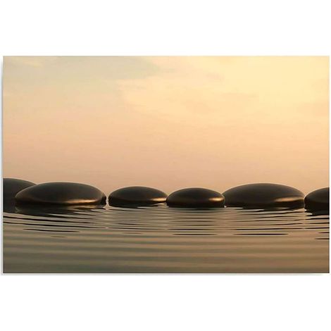 Tableau pierres zen 5 - 40 x 30 cm (1/5)