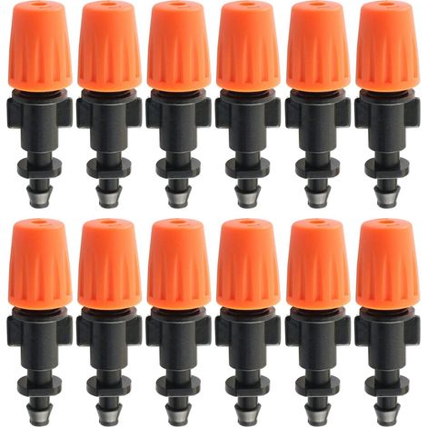 Un ensemble de 12 buses d'arrosage réglables, buses d'arrosage, orange (1/5)
