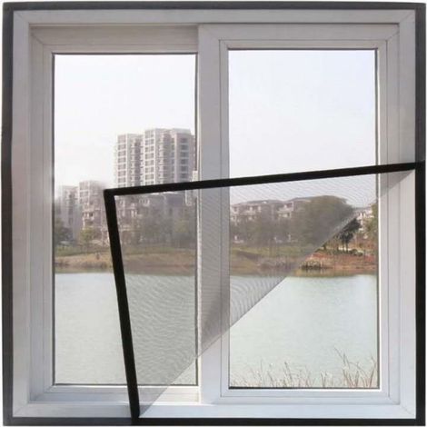 Filet de protection pour chat avec ruban adhésif. Pour fenêtre de balcon Moustiquaire Taille personnalisable 70100cm (1/2)