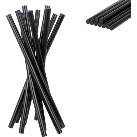 Lot de 50 bâtons de colle chaude 270 x 11 mm – Colle extra forte pour débosselage automobile – Compatible tissu et plastique – Noir (1/5)