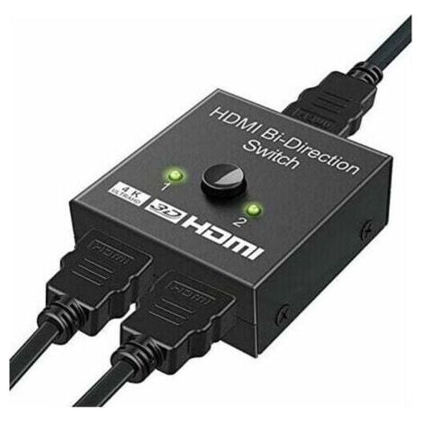 Commutateur HDMI bidirectionnel 4K 30Hz – 2 entrées 1 sortie – Compatible PS5/PC/Blu-Ray – Installation plug and play - 1080P (1/5)