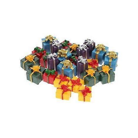 25 Miniatur-Geschenkboxen aus Kunstharz, Puppenhaus-Dekoration, Mini-Geschenkboxen, Puppenhaus-Dekoration (1/2)