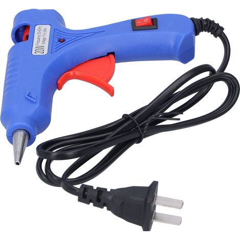 Pistolet à colle chaude 20W, kit de bricolage pour faire fondre la colle sur bois, plastique, verre et métal (1/5)