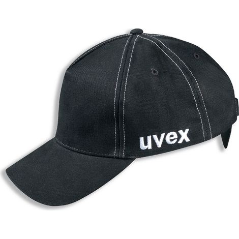 Uvex U-Cap Sport Mesh Anstoßkappe - Langer Schirm - Schwarz - 60-63 cm: 60-63 cm (1/4)