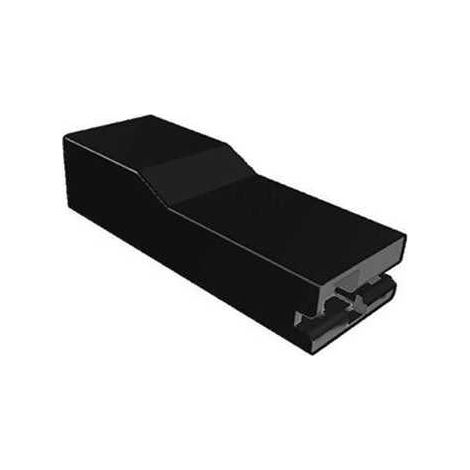 Bloc pour Faston Femelle 6,3 de Face Nylon Noir
