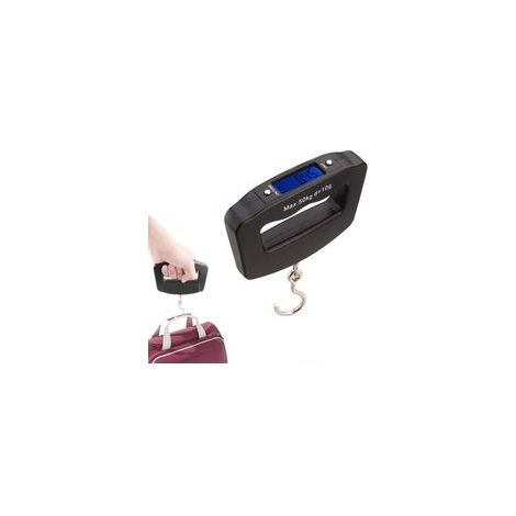 Balance Bagage 50 kg/110 lb – Crochet LCD Rétroéclairé, Fonction Tare, Portable