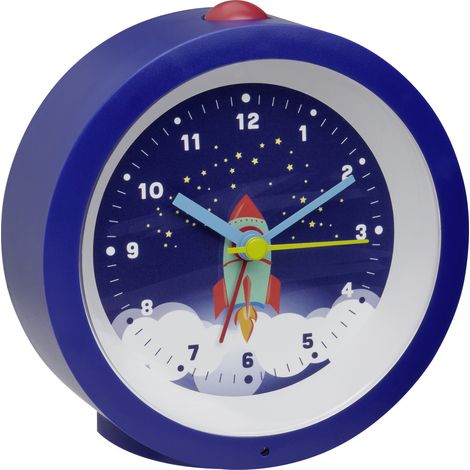 TFA Dostmann 60.1033.06 Quarz Wecker Blau   Leisegang-Uhrwerk