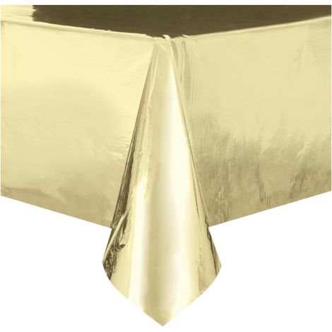 50411 – Kunststofftischdecke – 2,74 x 1,37 m – Metallic-Gold