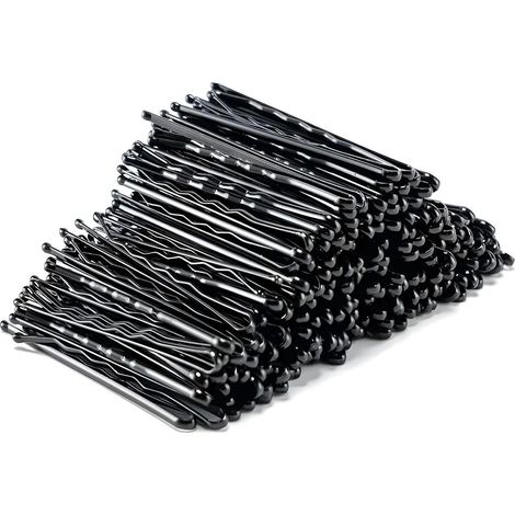 Lot de 144 épingles à cheveux standard noires, barrettes en acier. (1/3)