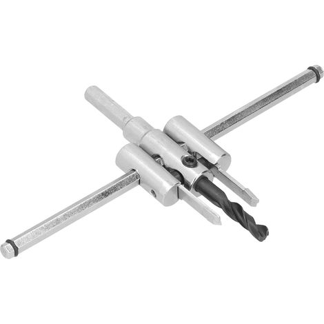 Jeu de scie cloche circulaire réglable 40-200mm, foret à bois pour perçage rond, outillage bricolage menuiserie, coupe précise, kit complet (1/5)