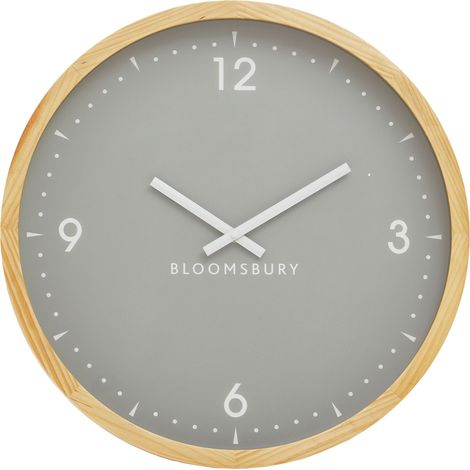 Interiors by Premier Understated Design Of Our Grey Wall Clock, Stylish Big Clock, Compact Lightweight Clock For Outdoor Indoor (1/5)