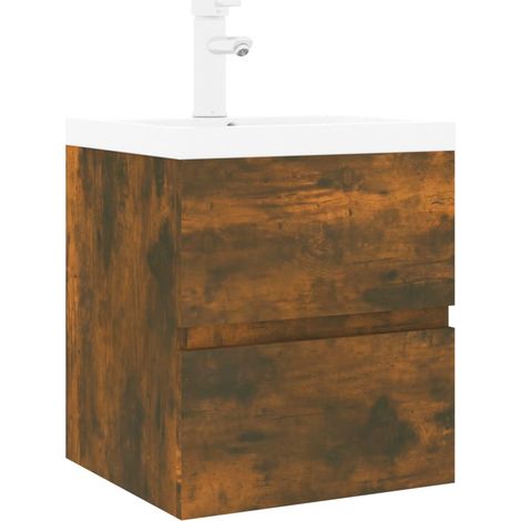 Maison Exclusive - Waschbeckenschrank mit Einbaubecken Räuchereic