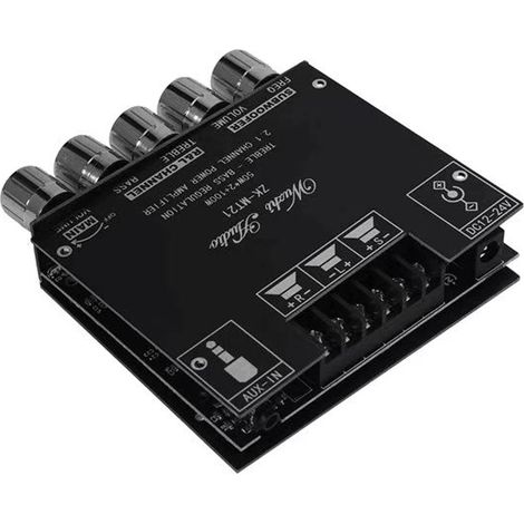 Module amplificateur numérique Bluetooth audio 2.1 canaux, subwoofer haute et basse fréquence, MT21 haute puissance (1/5)