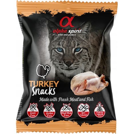 ALPHA SPIRIT Katzenleckerli-Würfel Truthahn - 50g