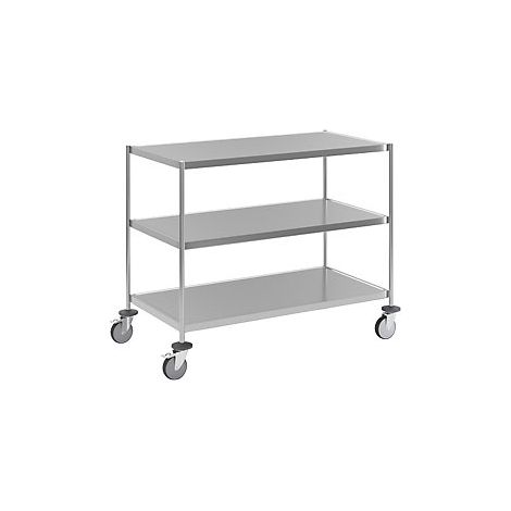 Kongamek  Carrello a ripiani in acciaio inox  saldato  lungh x