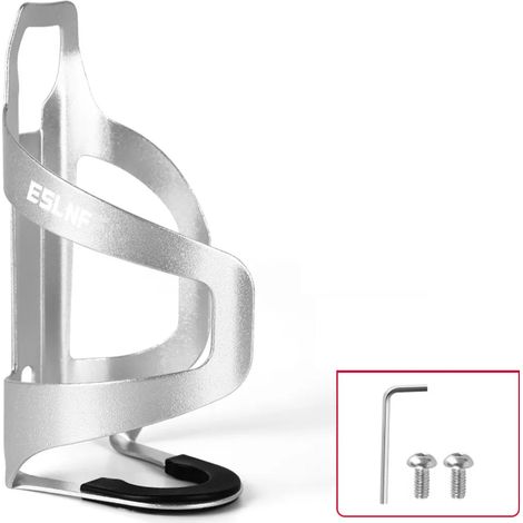 Porte-bidon universel INF pour VTT et vélos de course, argenté (1/5)