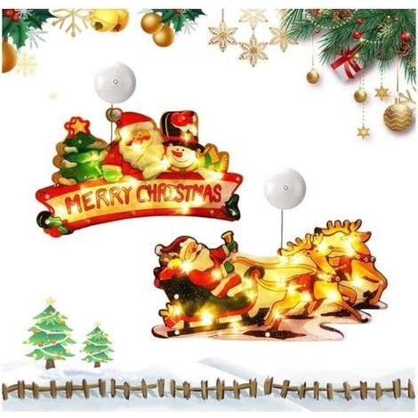 Colorful LED String Lights - 2 Pack - Indoor Christmas Decorations (1/4)