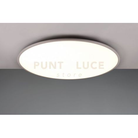 YUMA PLAFONIERA LED 53W 6700lm, 3000 - 6500KCBORDO ALLUMINIO CON TELECOMANDO MULTIFUNZIONE D. 100CM DIMMERABILE