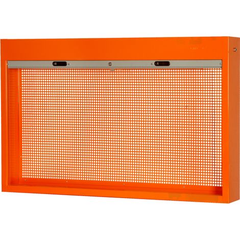 BAHCO - Armoire murale ou sur établi avec rideau, orange, 900 mm x 170 mm x 1 500 mm - 1500 mm (1/3)