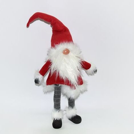 Babbo Natale rosso gnomo cm 90 addobbi natalizio per vetrine decorazioni  bimbi (1/5)