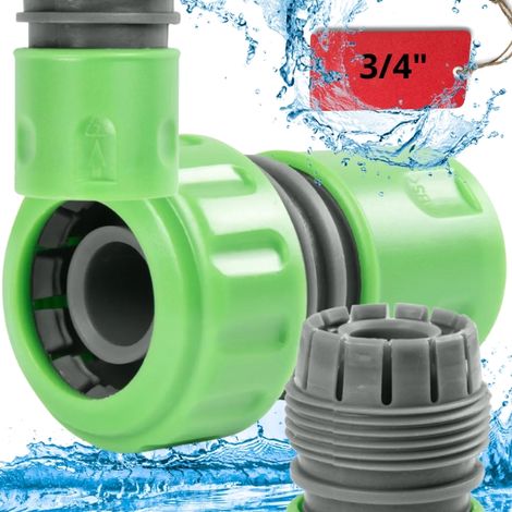 Schnellkupplung 6 bar 3/4" für Gartenschläuche, ohne Verriegelung, mit starker Klemme (1/5)
