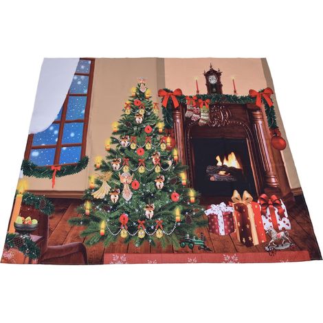 Weihnachtsteppich, vielseitig verwendbar, exquisite Optik, Polyesterfaser, 230 x 180 cm (1/5)