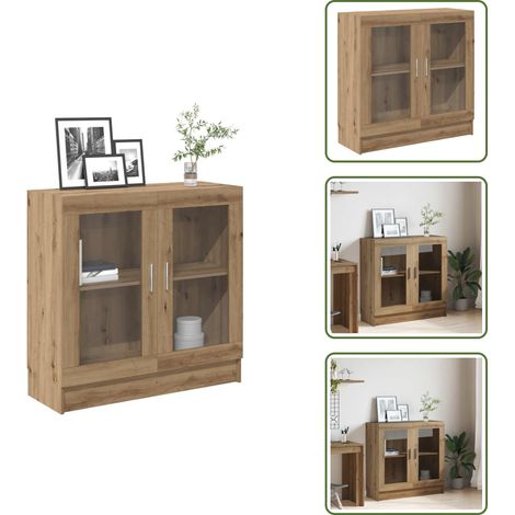 Bibliothèque chêne artisanal 82,5x30,5x80 cm bois d'ingénierie - Armoire À Livres - Armoires À Livres - Bibliothèque - Étagère (1/5)