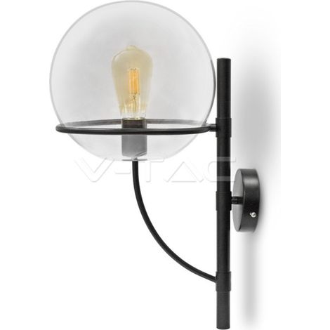 Lampe Murale Forme Globe Verre Transparent Elegant Vt-7226 (1/2)