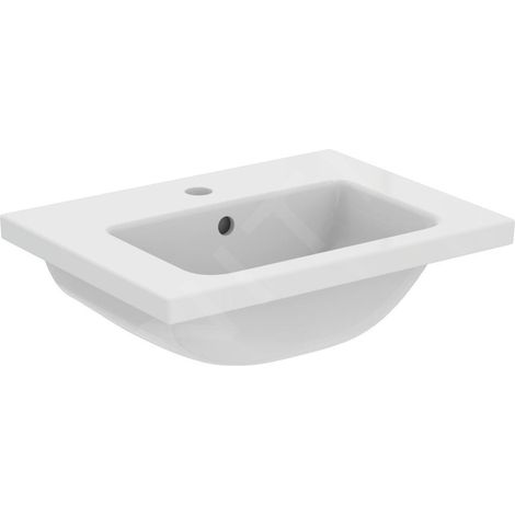 Ideal Standard i.Life S - Meuble-lavabo 510x385x180 mm, avec trop-plein, trou pour robinetterie, blanc T459101 (1/5)
