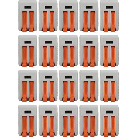 Bornier à ressort connecteur PCT-212, câble à 2 voies, 20 pièces (1/5)
