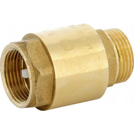 Sferaco – Clapet double guidage laiton ACS à disque POM Mâle/Femelle – Pour réseaux d'eau potable et chauffage – Série 317 15x21