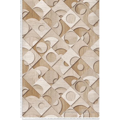 Papier peint Géométrique Beige Reality 4 Lutèce