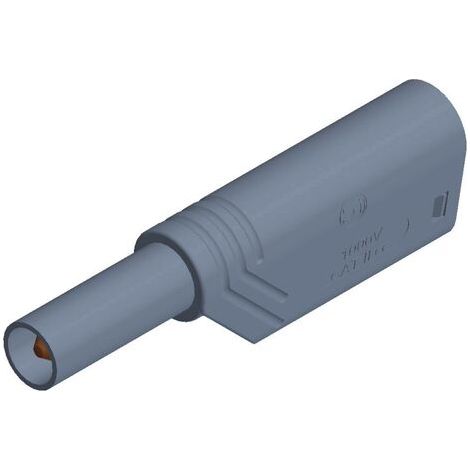 SKS Hirschmann LAS S G fiche banane mâle sécurité gris 4 mm (1/4)