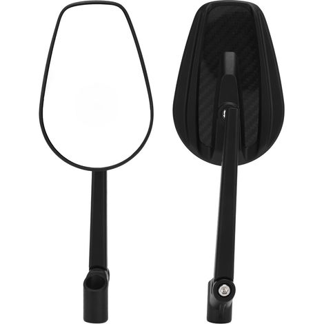 1 paire de rétroviseurs de moto grand angle transparents avec boulons M8 et M10, compatibles avec les modèles Suzuki Cruiser et Chopper Boulevard M109R (1/5)