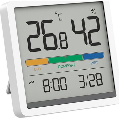 Petit Thermometre Interieur, pièces détachées pour réfrigérateur Hygrometre de Haute Précision Moniteur Température et Humidité, Hygrometre Interieur Numérique pour Confort (1/5)