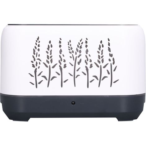 Humidificateur 200 ml Blanc à flamme creuse, atomisation ultrasonique, diffuseur d'arômes silencieux, prise 100-240 V (Royaume-Uni). (1/5)