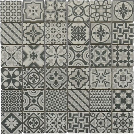 MOSAIQUE ANDALOUSIE GREY 1 PLAQUE 30 X 30CM CASA LINEA