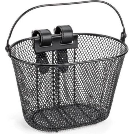 Panier de vélo en métal noir, à fixation avant, panier pour vélo enfant, panier portatif, accessoires de cyclisme. (1/5)