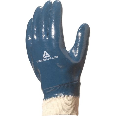HANDSCHUH DELTA PLUS NITRIL VOLLBESCHICHTET STRICKBUND GRÖSSE 10 -NI15510 T10  T10