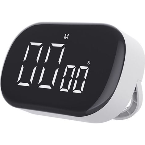 Minuteur de cuisine blanc - compte à rebours -